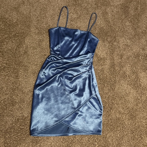 Windsor Sleek Blue Mini Dress - Picture 5 of 6